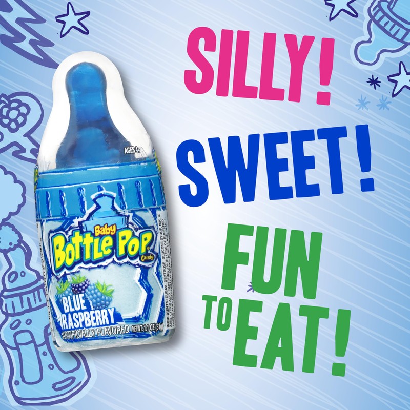 Baby Bottle Pop Candy Lollipop, 18 Ct Bulk Lollipops with