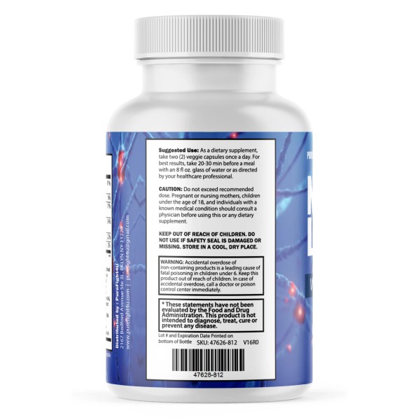 PUREFIGHT4U NeuroLux, Magnesium Support for Nerve Function & Relaxation -