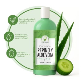 Tónico Facial Productos Mart Mexico Pepino Aloe Hipoalergénico