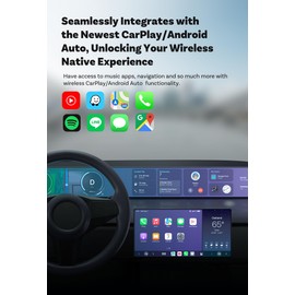Smart World Micro CP-AA 2-in-1 Wireless CarPlay & Wireless Android Auto Adapter – Compact & Fast Connection