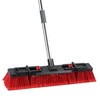 18inch Heavy-Duty Push Broom 70 in Handle Stiff Bristles Outdoor
