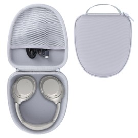 RIYADAone Hard Case Replacement for Sony WH-1000XM6 WH-1000XM5 WH-1000XM4 WH-1000XM3 Noise Canceling Headphones (Silver Case)