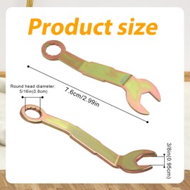 NQEUEPN 2pcs N7164 Pocket Door Wrench, Bi-Fold Closet Door Pivot Adjustment Wrench RV Pocket Door Hinge Adjustment Tool Fits Hardware for Johnson 3/8 Opening Adjustment Wrench