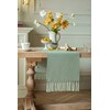 ZeeMart Sage Table Runners 72 Inches Long, Burlap Linen Style