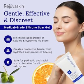 Rejuvaskin Rejuvasil Gel de Silicona para Cicatrices 15 ml - Mejora la apariencia de las cicatrices - Grado médico