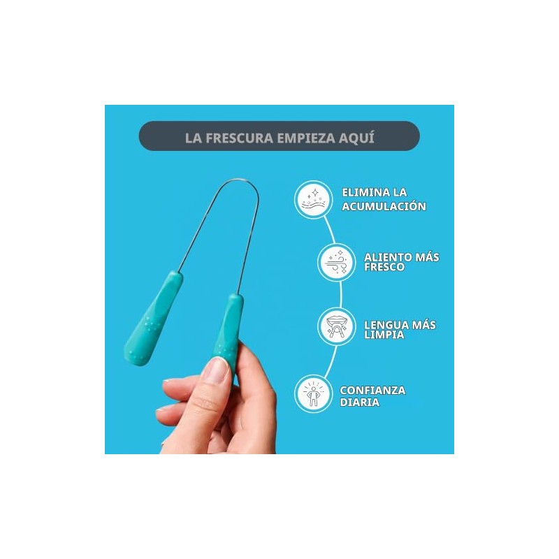 DrTung's Limpiador de lengua, raspador de lengua de acero inoxidable