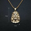 Jesus Pendant, Jesus Necklace for Men, Christ Jesus Head Necklace