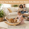 HORIBND Large Cat Scratcher Bed, Wood Cat Couch & Sisal