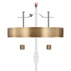 Canomo 6 Inch Antique Brass Ceiling Lighting Canopy Kit Ceiling