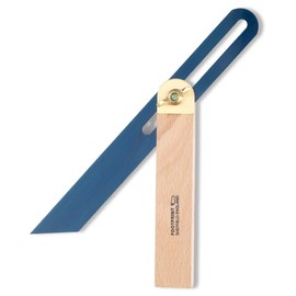 Footprint Tools 9"/228mm Sliding Bevel - Anti-Rust Chemically Blued Hardened Steel. Beechwood Stock for Durability. Brass fittings for longevity. Check Angles/mark joints in Woodwork Carpentry.