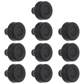 Briny River 10pcs Car Push-On Rubber Bumper Pads 5/16"x1/2"x3/16" for Vintage Cars Windows Trucks Hoods Body Panels