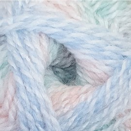 James Brett Baby Marble DK Knitting Yarn Double Knit Wool 100g Ball (Blue Green Pink - BM45)