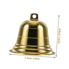 iplusmile Vintage Copper Hanging Bell DIY Decor Lightweight Retro Bell for Wind Chimes Doorbells Home Office Decorations Craft for Artistic Touch