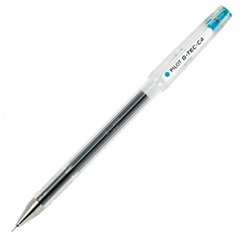 Pilot Pen G - Tec C4 0.4 mm Gel Microtip Rollerball Pen - Light Blue