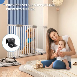 Yohong Baby Gate Dog Gate Support Feet, Pet Gate Floor Anchor Stabilizer Reinforcement Accessories, Set of 4 Pcs, Design for 0.78 inches Thickness