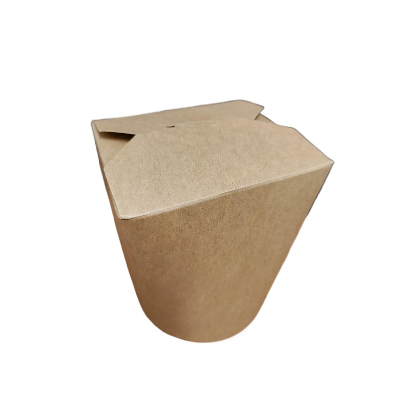 Foglish Home & Garden 26oz Kraft Paper Noodle Boxes, Round