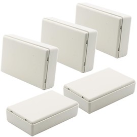 Zulkit 5Pcs Project Boxes ABS Plastic Electrical Project Power Case Small Junction Box White 3.15 x 1.97 x 0.83 inch (80 x 50 x 21 mm)