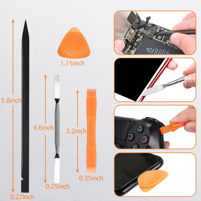 Precision Screwdriver Set for Switch,Y00,Ph000,Y2.0 Tri-Point Screwdriver, Spudger,Tweezers, Cleaning Brush
