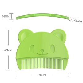 Baby Bath Brush, Baby Cradle Cap Brush, Silicone Massage Brush, Baby Comb, Children's Comb（3pcs） (Green)
