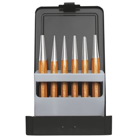 GEDORE Red Punch Set 6 Pieces Including Centre Punch