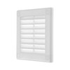 Vent Systems 3" x 3" Inch (Opening Dimensions) Plastic White