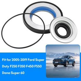 Kujunpao Front Axle Vaccum Knuckle Seal & Hub O-Ring & Dust Seals Compatible with 2005-2019 Ford Super Duty F250 F350 F450 F550 Dana Super 60
