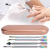 4pcs Stainless Steel Nail Cuticle Pusher Cuticle Trimmer Remover Set