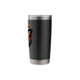 Colorful Cricket Tie Dye Color Splash Into Stumps with Bails Stainless Steel Insulated Tumbler