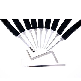 9pcs Comb Pick Lock Picking Tool with 9pcs Lock Picking,Locksmith Lock Pick for House Lock