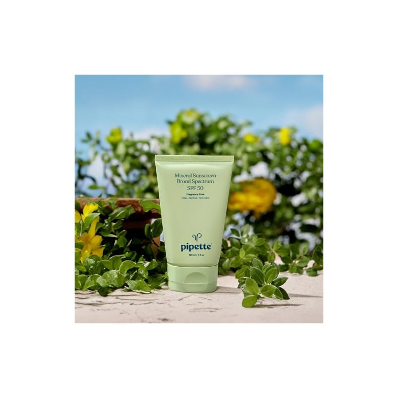 Pipette Protector solar mineral SPF 50 de amplio espectro con