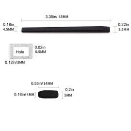 QYAJS Eyeglasses Nose Pads Push in Replacement Kit of 1Pair Temple Tips Ear Socks and 2 Pairs Piece for IC! IC Berlin Eye Glass Frames