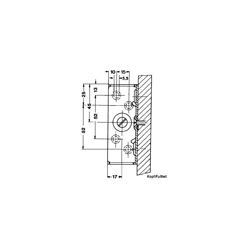 Gedotec Bed Angle Metal Bed Fitting Angle Corner Connector for