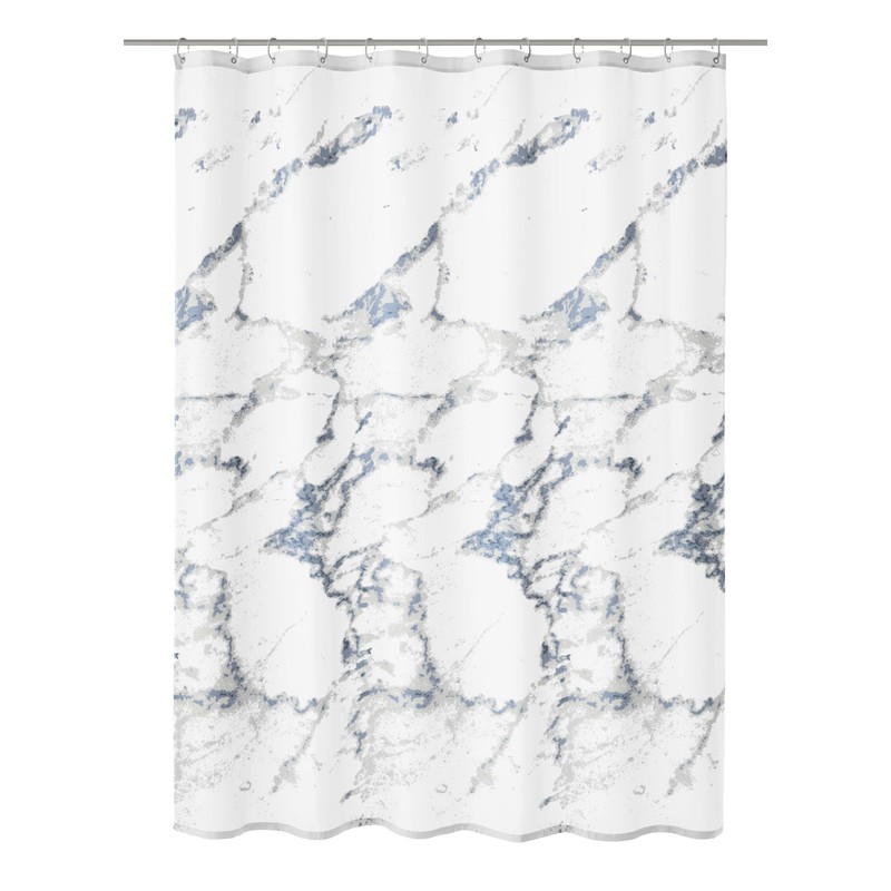 Kleine Wolke Marble Shower Curtain 180 x 180 cm Anthracite