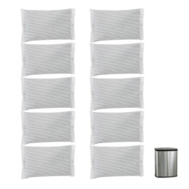 10-Pack Activated Charcoal Odor Absorber Filter Refills for iTouchless Trash Cans. Trash can odor filter-Charcoal Odor Absorbing Bags Included