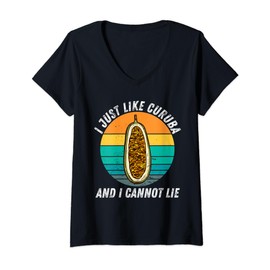 Womens Vintage I Just Like Curuba And I Cannot Lie Retro Curuba V-Neck T-Shirt