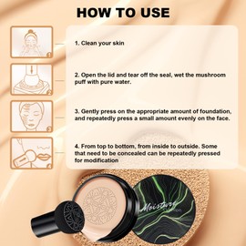 Air Cushion CC Cream,Honey And Pine Makeup, Honey And Pine Cc Cream, Honey And Pine Foundation,Moisturizing Foundation Create Natural Makeup (Natural, 01)