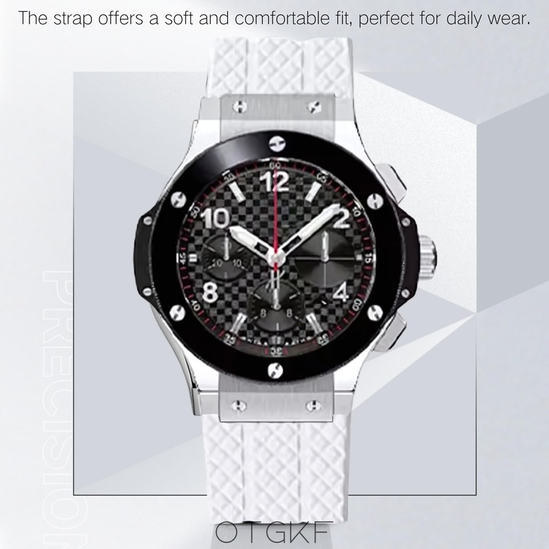 OTGKF 25mm 19mm 22mm Silicone Watch Strap for Hublot Big