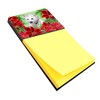 Caroline's Treasures CK1349SN Westie Poinsettas Sticky Note Holder Sticky Note