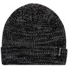 Hurley Men's Cuffed Beanie - Loose Knit Winter Hat (Black/Grey,