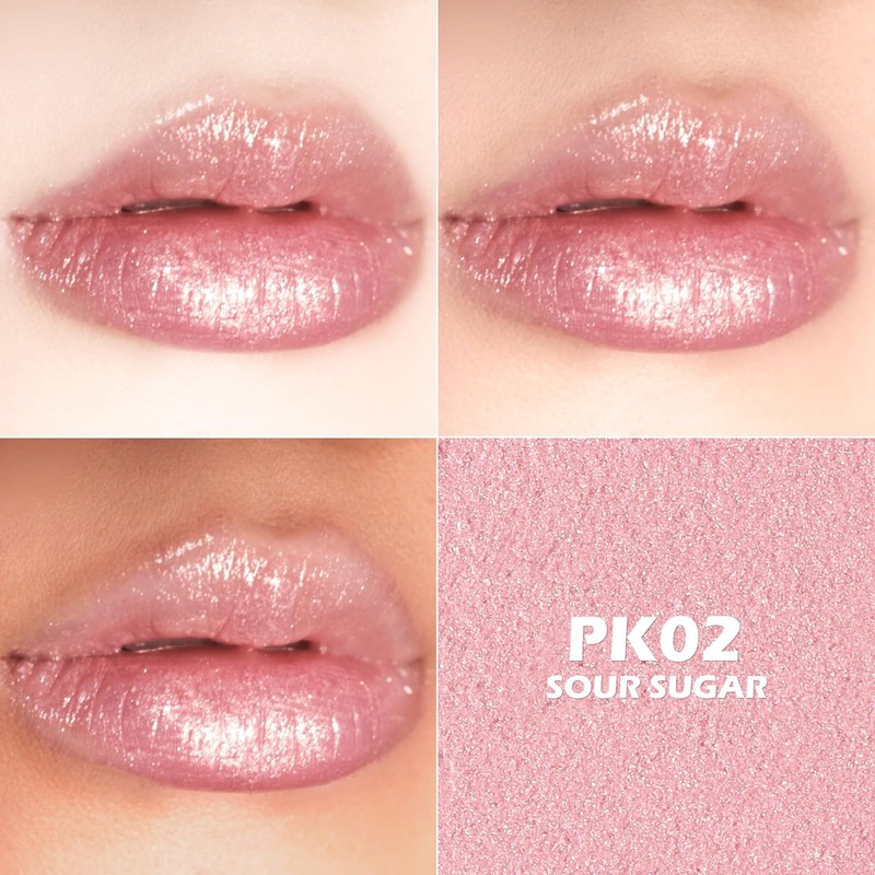 FOCALLURE Moisturizing Shiny Lipstick,Pearl Shimmery Finish,Hydrating Tinted Lip Balm with