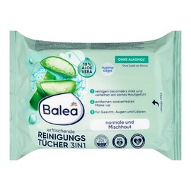 Balea Refreshing 3-in-1 Facial Cleansing Wipes 25 Sheets (Normal, Oily) / 리프레슁 3in1 페이셜 클렌징 물티슈 25매(일반,지성)