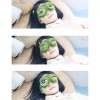 귀여운 개구리 학생 부드러운 꿀잠 안대x2개 직장인 숙면안대 수험생 Cute