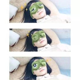 귀여운 개구리 학생 부드러운 꿀잠 안대x2개 직장인 숙면안대 수험생 Cute Frog Student Soft Sleep Mask x2 Pieces for Office Workers and Students [Frog eyes]