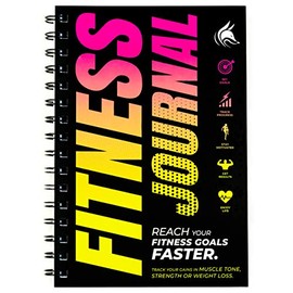 Clever Fox Fitness & Workout Journal/Planner Daily Exercise Log Book to Track Your Lifts, Cardio, Body Weight Tracker – Spiral–Bound, Laminated Cover, Thick Pages, A5 (Yellow & Pink)