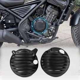 WOOGA Motorcycle ABS Plastic Engine Stator Cover Left Side Protection Frame Slider Fit For Honda Rebel Rebel CMX 250 2017-2022 (Matte Black)