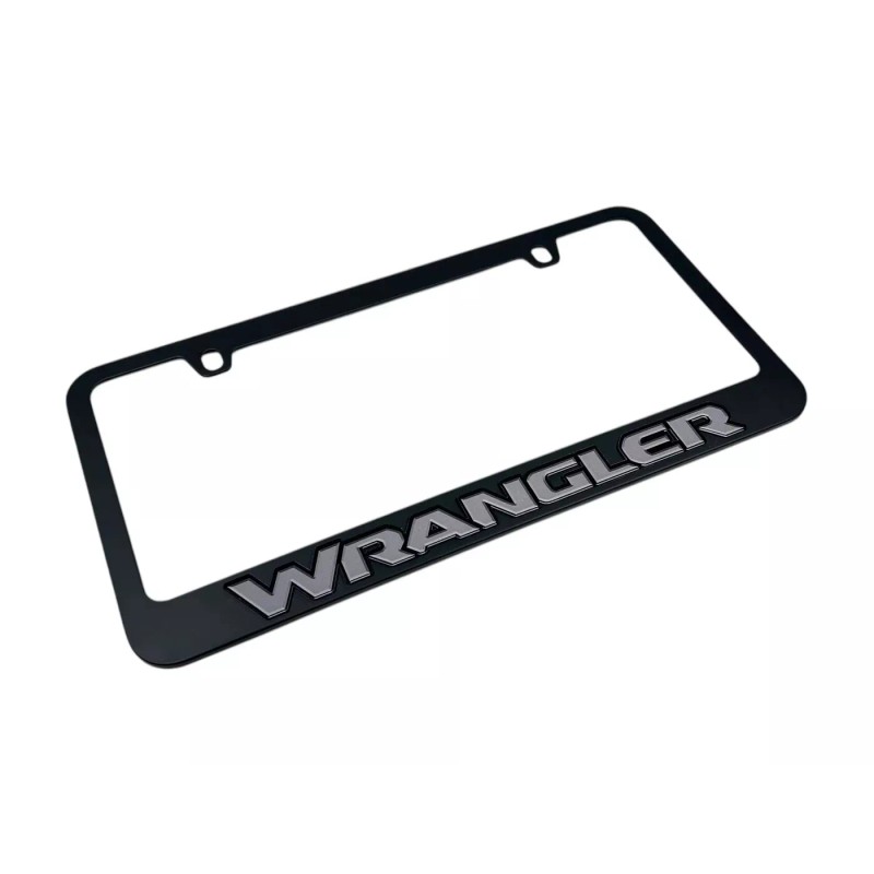 Jeep Wrangler Black License Plate Frame