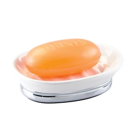 iDesign Soap Dish for Bar Soap – York Collection – White