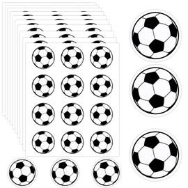 120pcs Soccer Stickers, Vinyl Football Lovers Sticky Labels for Jar Helmet Scrapbooking World Cup Football Party Favors for Kids Sports Party Decorations Supplies Reward Pride Stickers for Boys Girls