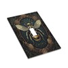 Donecmminery Decorative Light Switch Cover Mid Century Bee Dark Floral