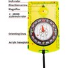 6 Pcs Navigation Backpacking Compass Orienteering Hiking Compass Adjustable Map